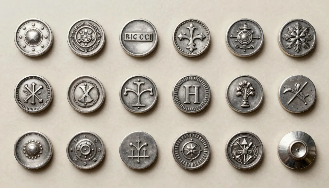 Silver hallmarks chart showing common British marks