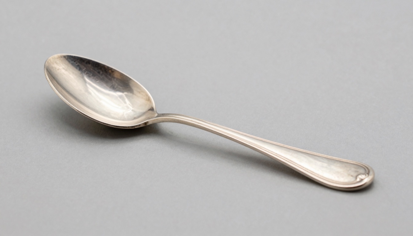 1847 Rogers Bros. silverplate spoon showing the maker's mark backstamp
