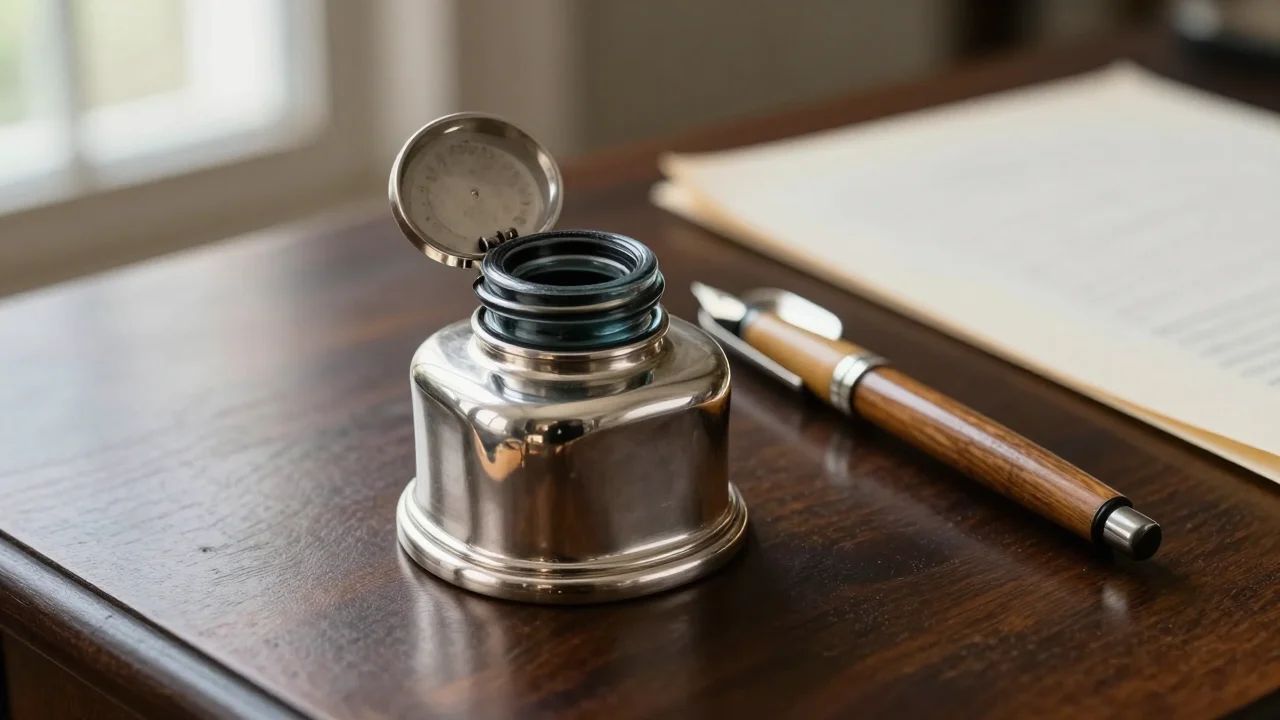 Antique Silver Inkwells: Marks and Value